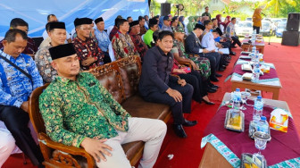 Dua Anggota DPRD Provinsi Jambi Hadiri Pengukuhan Kades dan BPD se-Kabupaten Tebo